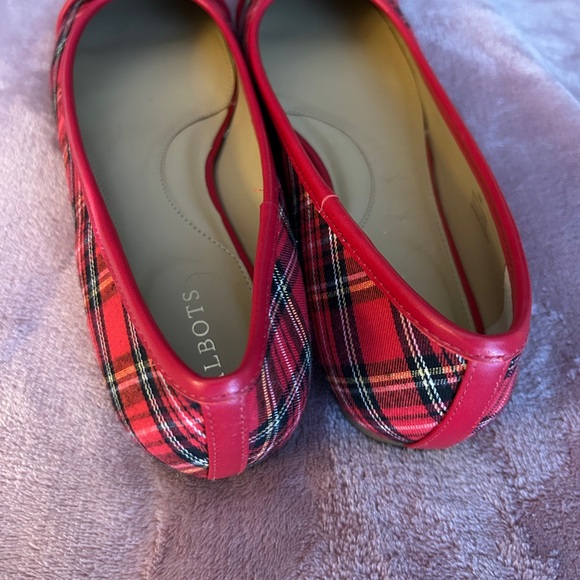 Talbots BLAIR CAP TOE BALLET FLATS - TARTAN PLAID - Picture 4 of 5